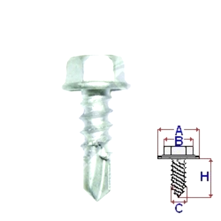 ROMIX 155 663 C60164  -  SCREW SAMOWIERCACY  5.2X16 10 db .